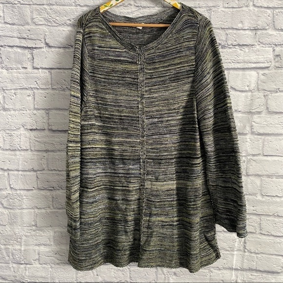 J. Jill Women's Multicolor Long Sleeve Knit Tunic Sweater Size XL - Picture 1 of 5